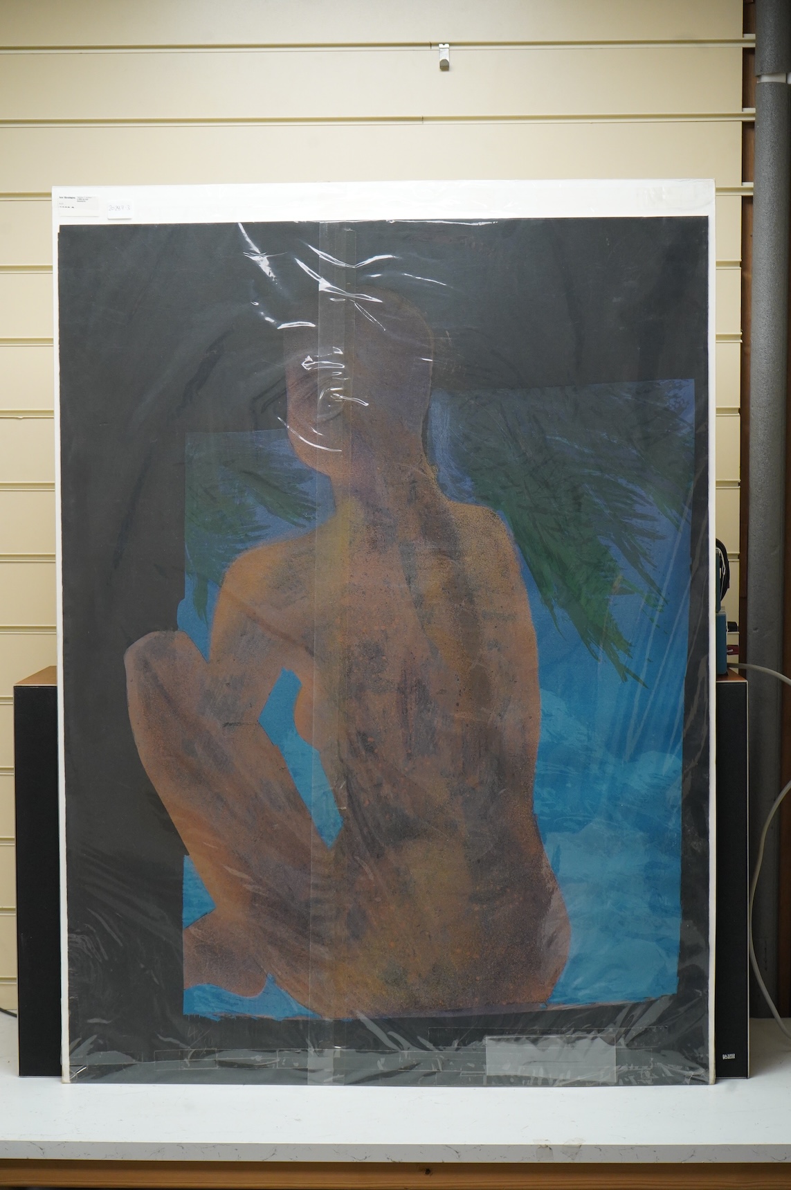 Ivor Abrahams (1935-2015), ‘Vahline 2’, signed in pencil, limited edition 45/50, silkscreen print, unframed, 107 x 80cm